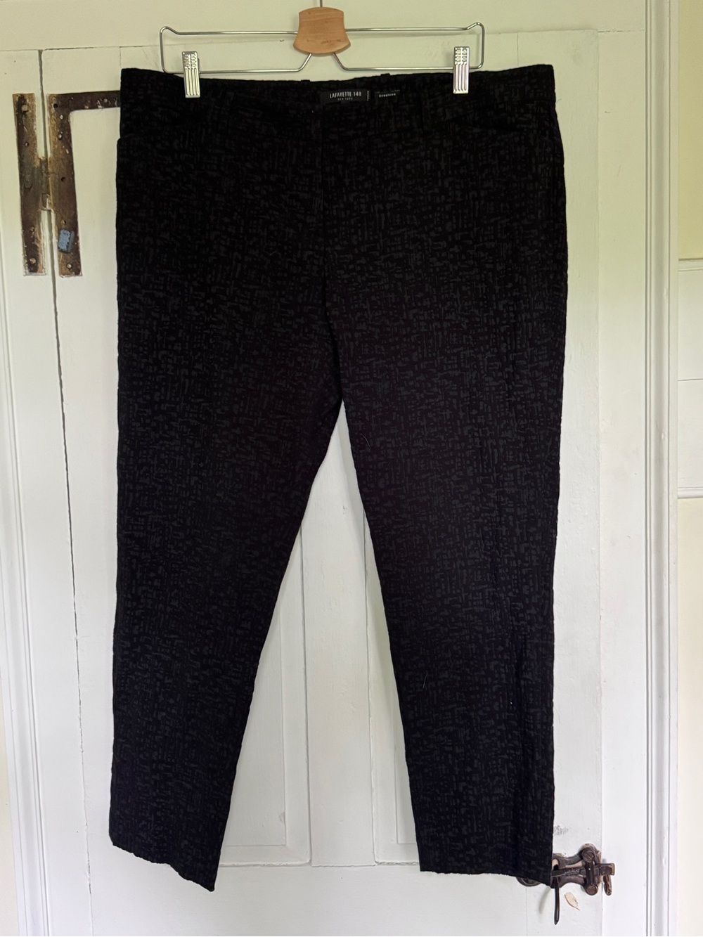 Lafayette 148 New York Downtown Slim Ankle Pant Black Petite 16
